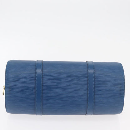 Louis Vuitton Soufflot Handbag Epi Leather, Blue, Leather, Handbag