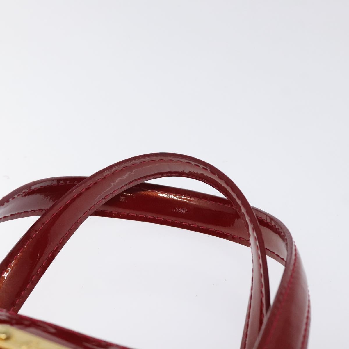 Louis Vuitton Wilshire Handbag Monogram Vernis, RED, PATENT_LEATHER, Handbag