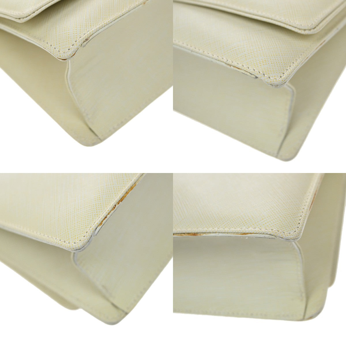 Salvatore Ferragamo Gancini Shoulder Bag Leather, WHITE, LEATHER, Shoulder bag