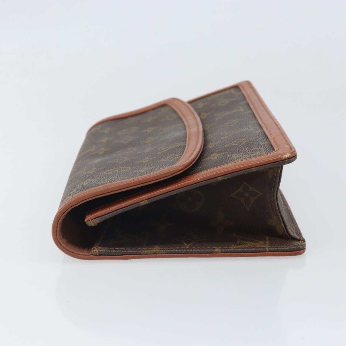 Louis Vuitton Dame Pochette Monogram Canvas, BROWN, CANVAS, Clutche & pouche