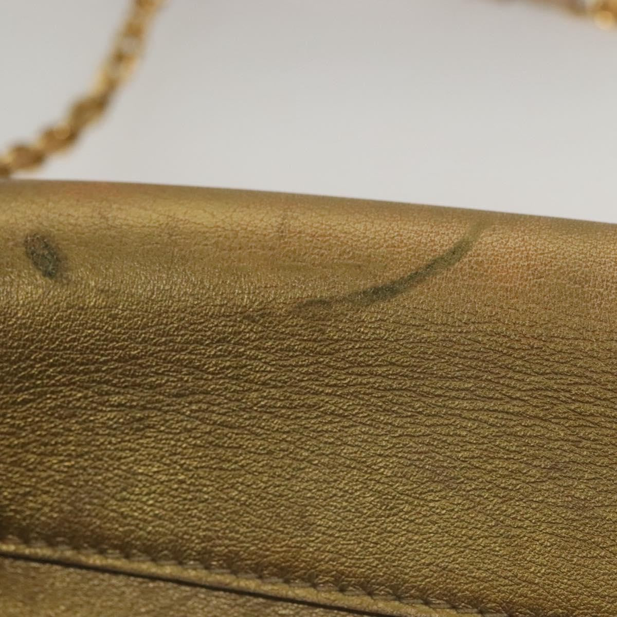 Louis Vuitton Love Note Chain Clutch Leather, GOLD, LEATHER, Clutche & pouche