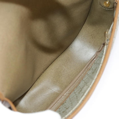 Christian Dior Vintage Honeycomb Shoulder Bag Canvas, BEIGE, CANVAS, Shoulder bag