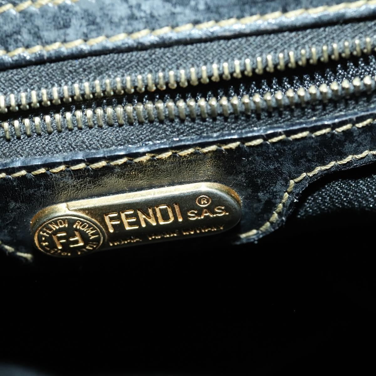 Fendi Pequin Front Pocket Backpack Coated Canvas, BROWN, PVC, Backpack