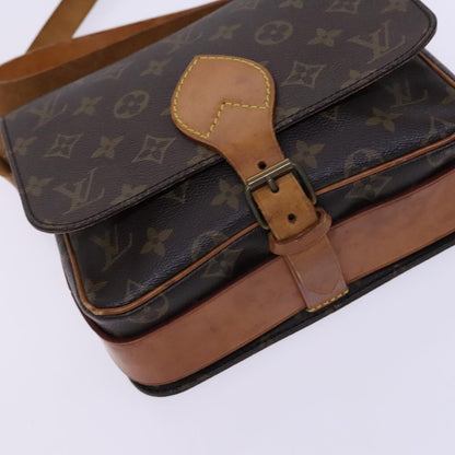 Louis Vuitton Cartouchiere Handbag Monogram Canvas, BROWN, CANVAS, Shoulder bag