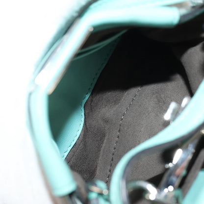 Fendi Peekaboo Bag Leather, TURQUOISE, LEATHER, Handbag