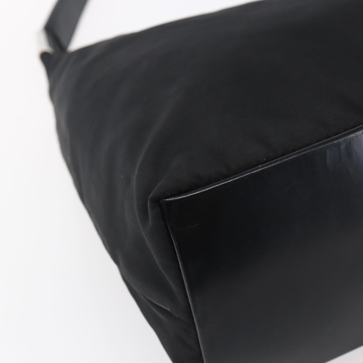 Prada Hobo Tessuto, BLACK, NYLON, Shoulder bag