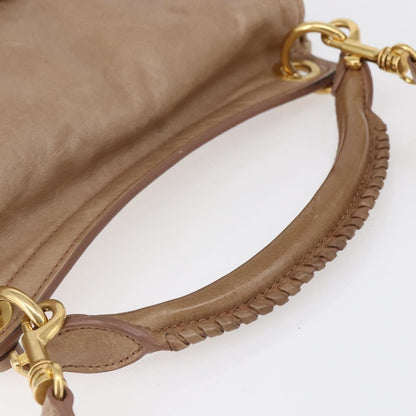 Miu Miu Coffer Satchel Matelasse Leather, PINK, LEATHER, Handbag