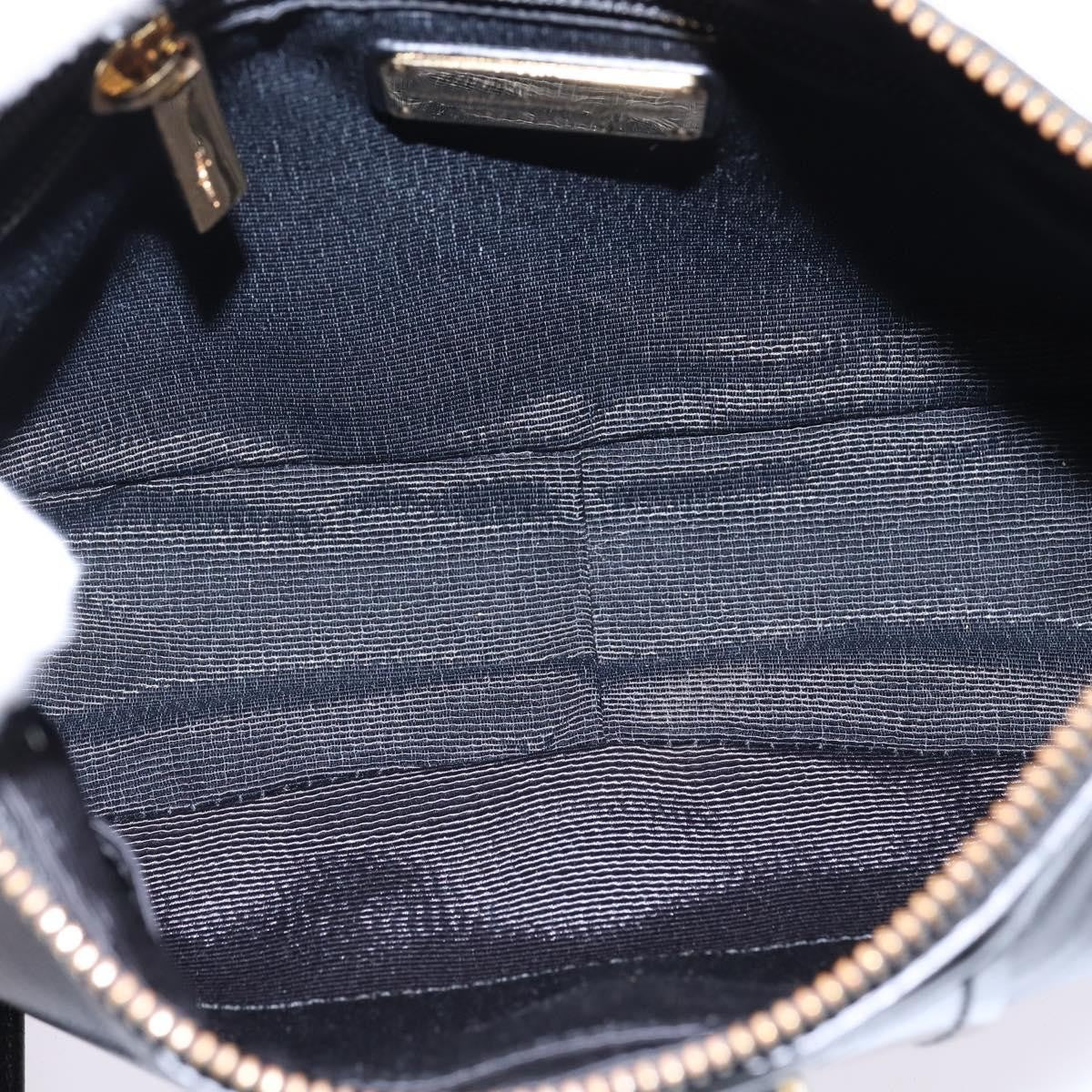 Salvatore Ferragamo Vala Shoulder Bag Leather, BLACK, LEATHER, Shoulder bag