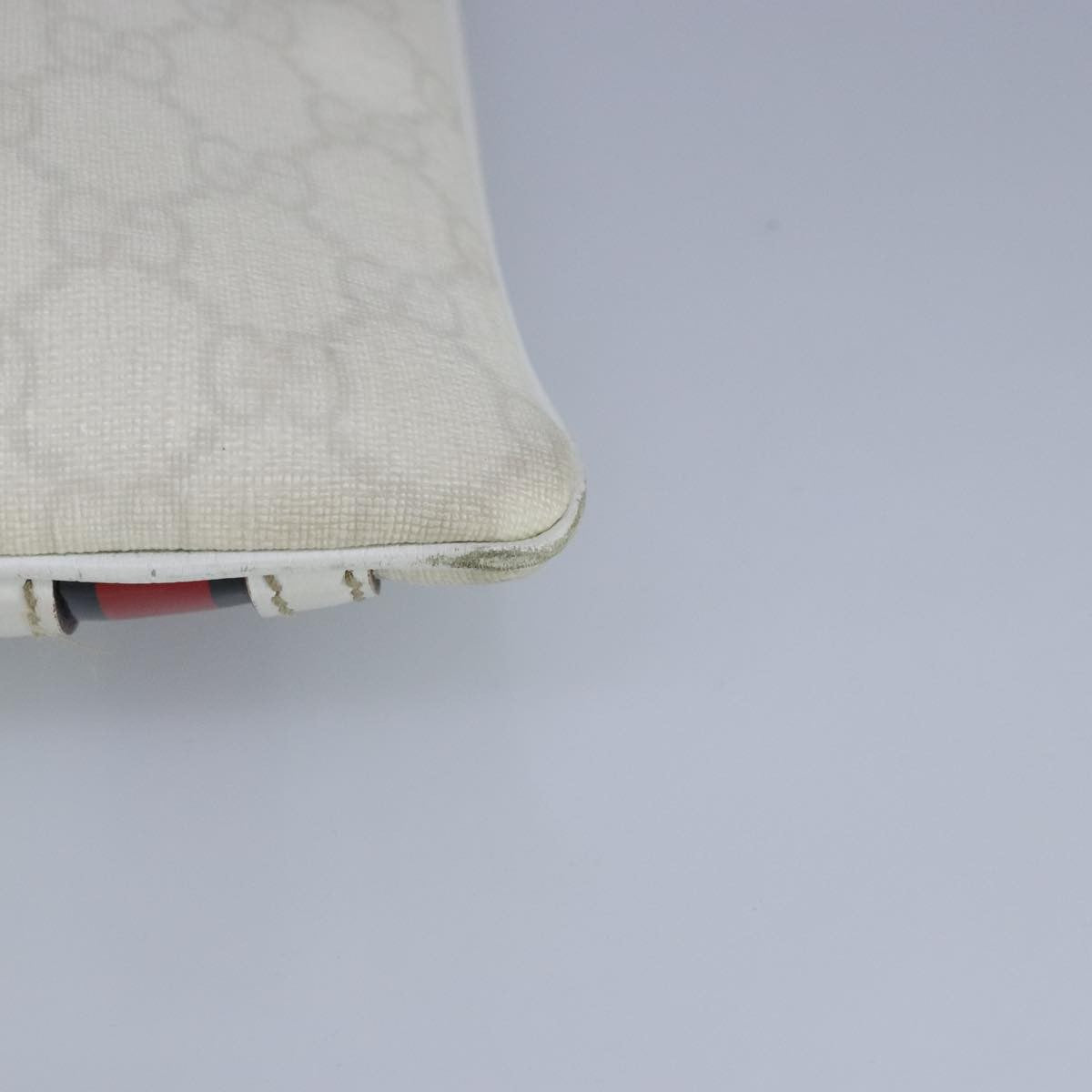 Gucci Sherry line shoulder bag Canvas, White, PVC, Shoulder Bag