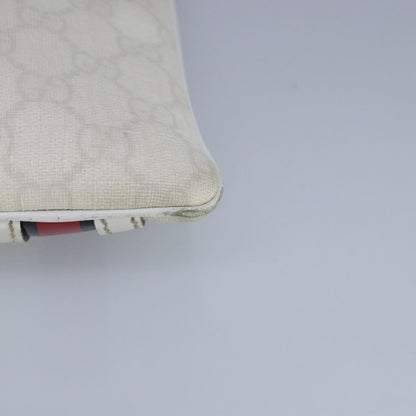 Gucci Sherry line shoulder bag Canvas, White, PVC, Shoulder Bag