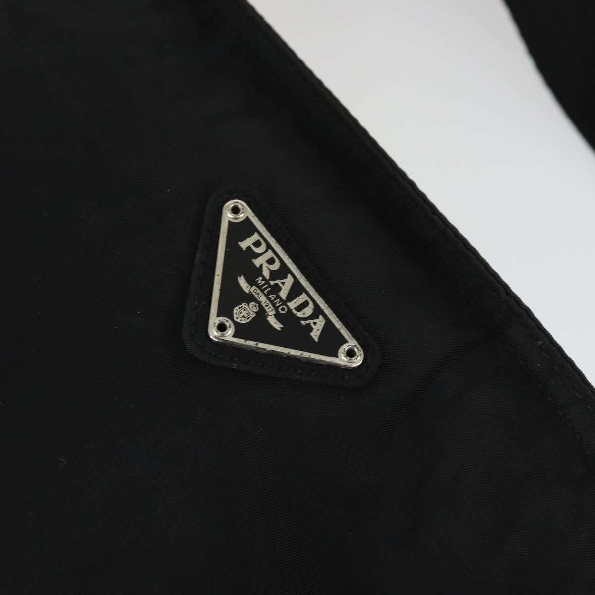 Prada Zip Top Messenger Bag Tessuto, BLACK, NYLON, Shoulder bag