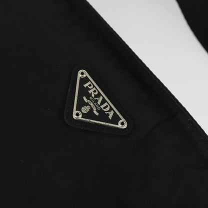 Prada Zip Top Messenger Bag Tessuto, BLACK, NYLON, Shoulder bag