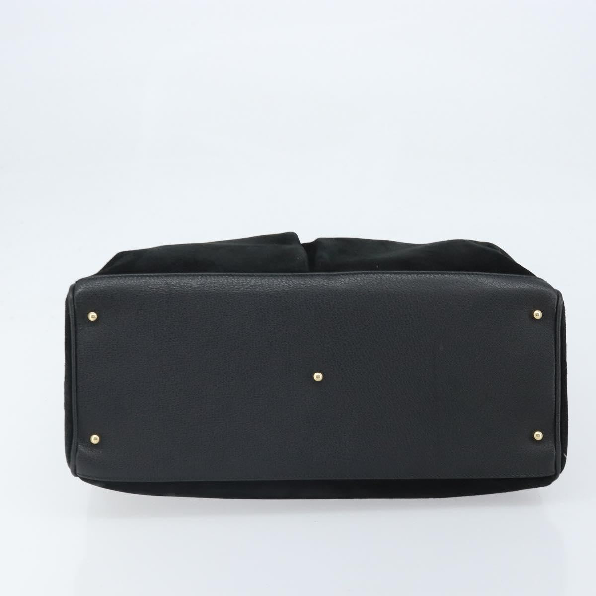 Gucci Bamboo tote bag Suede, Black, Suede, Tote Bag