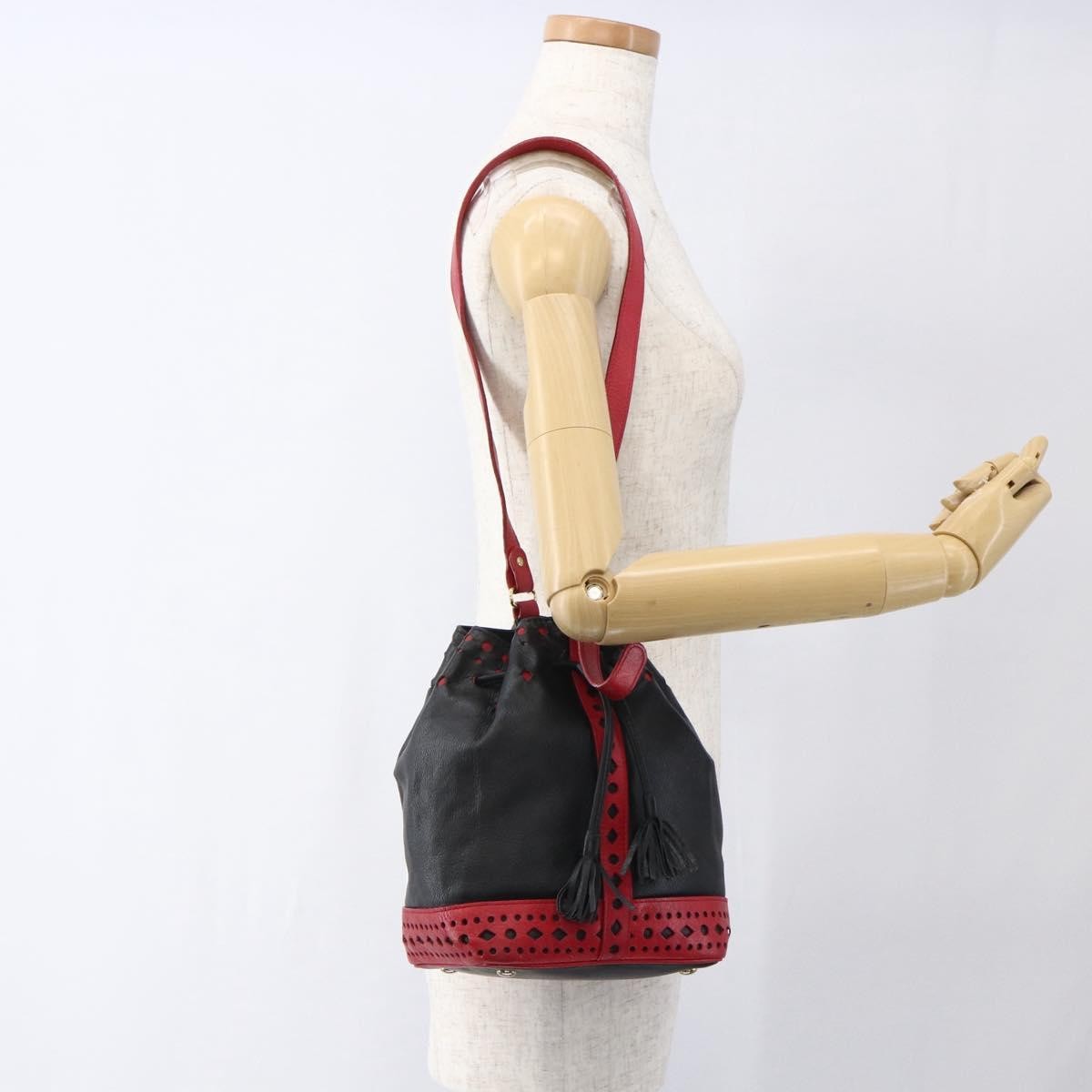 Saint Laurent Vintage Shoulder Bag Leather, Black, Leather, Shoulder Bag