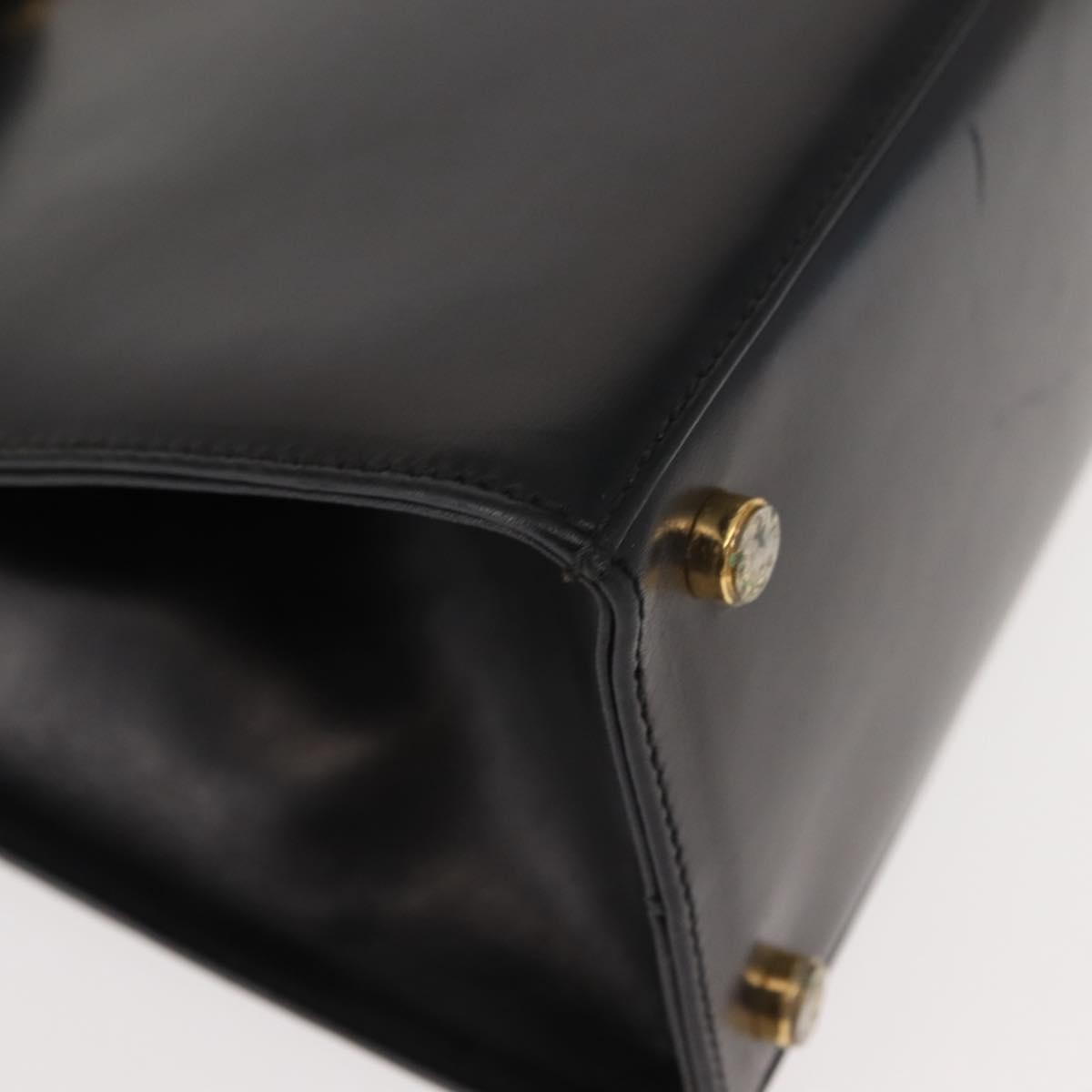 Salvatore Ferragamo Vala Handbag Leather, BLACK, LEATHER, Handbag