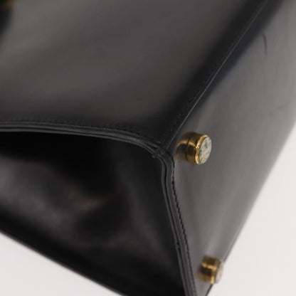 Salvatore Ferragamo Vala Handbag Leather, BLACK, LEATHER, Handbag