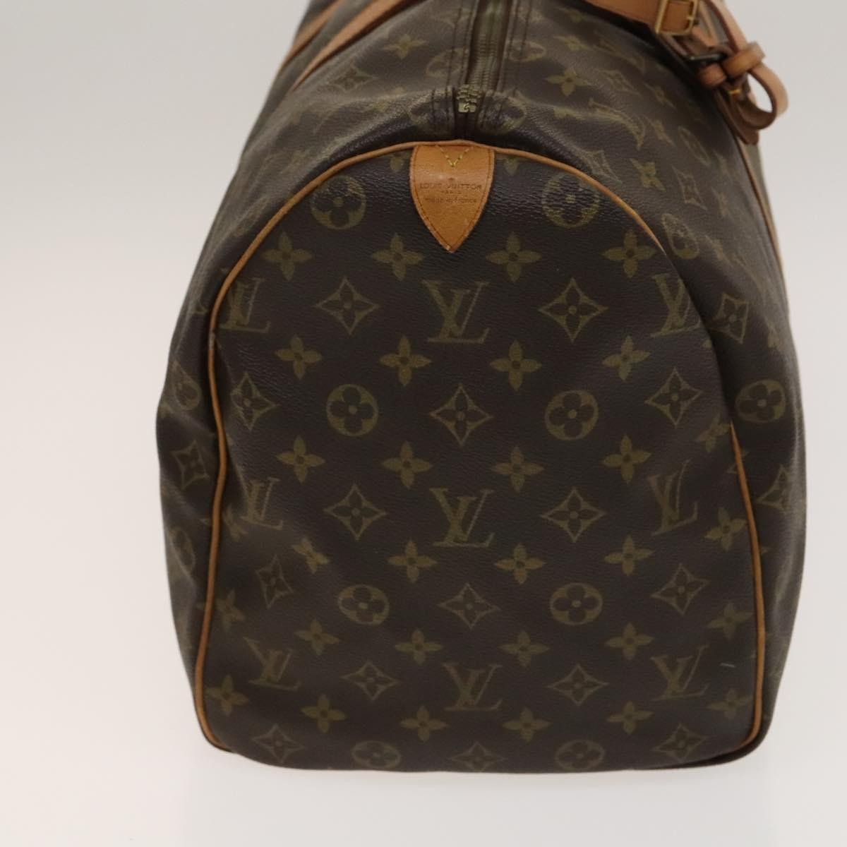 Louis Vuitton Keepall Bag Monogram Canvas, BROWN, CANVAS, Travel bag