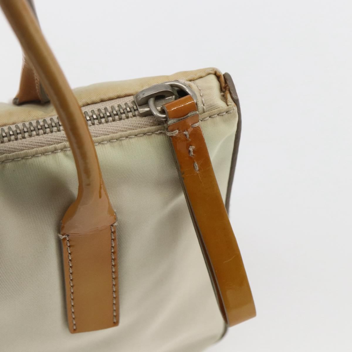 Prada Vintage Handbag Tessuto, BEIGE, NYLON, Handbag