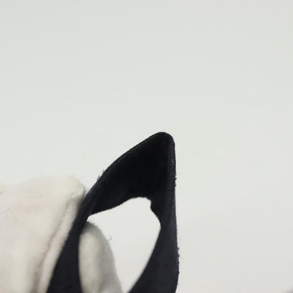 Celine Circle Logo Pouch Nylon, NAVY, CANVAS, Clutche & pouche