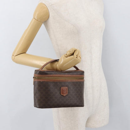 Celine Macadam Vanity Bag Canvas, Brown, Canvas, Clutch