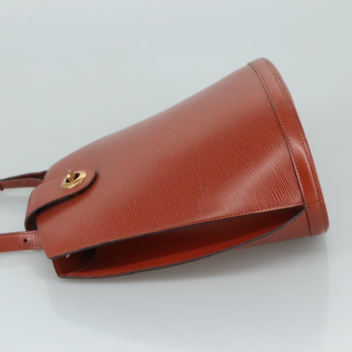 Louis Vuitton Cluny Shoulder Bag Epi Leather, BROWN, LEATHER, Shoulder bag