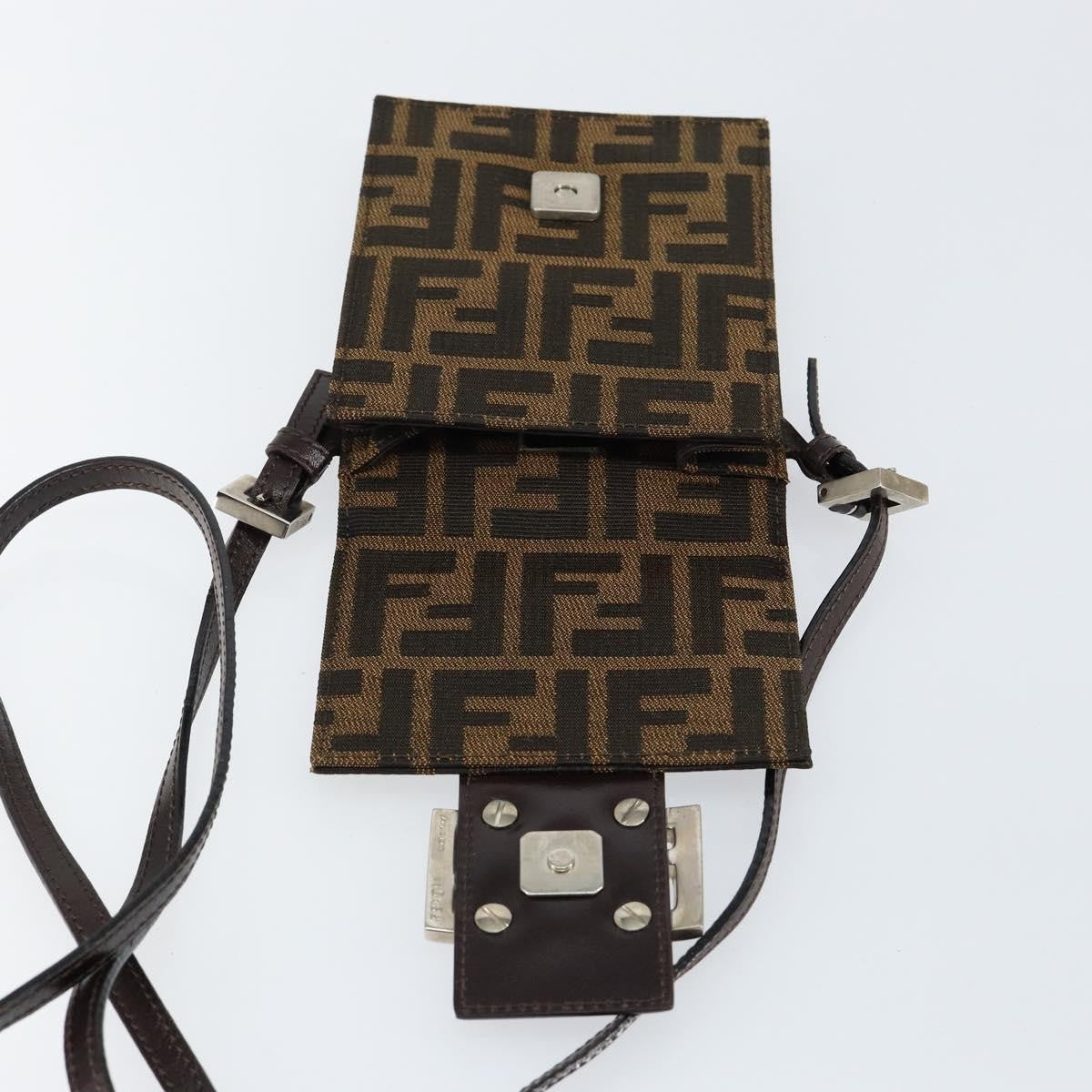 Fendi Vintage Flap Clutch Zucca canvas, BROWN, CANVAS, Clutche & pouche