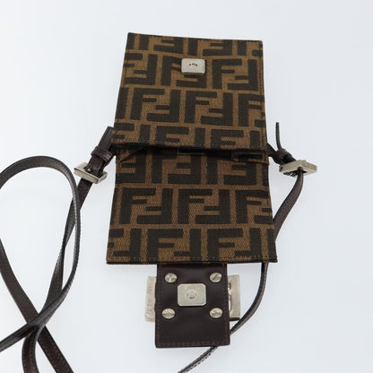 Fendi Vintage Flap Clutch Zucca canvas, BROWN, CANVAS, Clutche & pouche