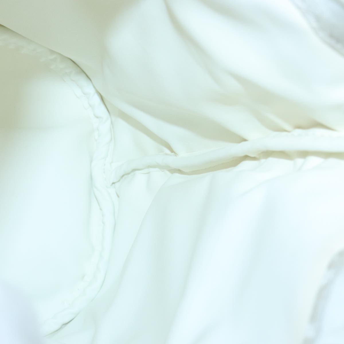 Chanel Vintage 2-Pouch Camera Bag Quilted Lambskin, WHITE, CANVAS, Crossbody bag