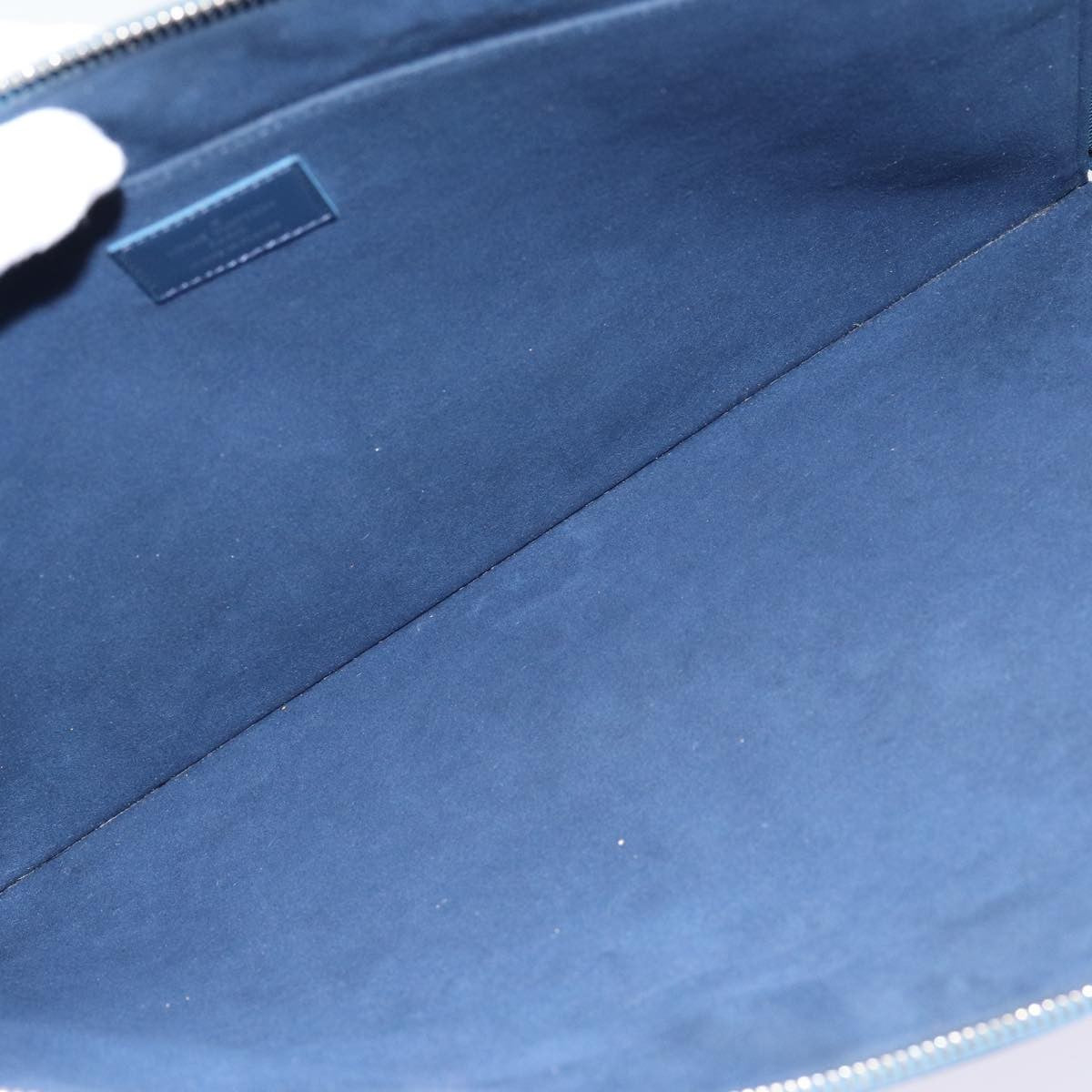 Louis Vuitton Pochette Jour Epi Leather, BLUE, LEATHER, Clutche & pouche