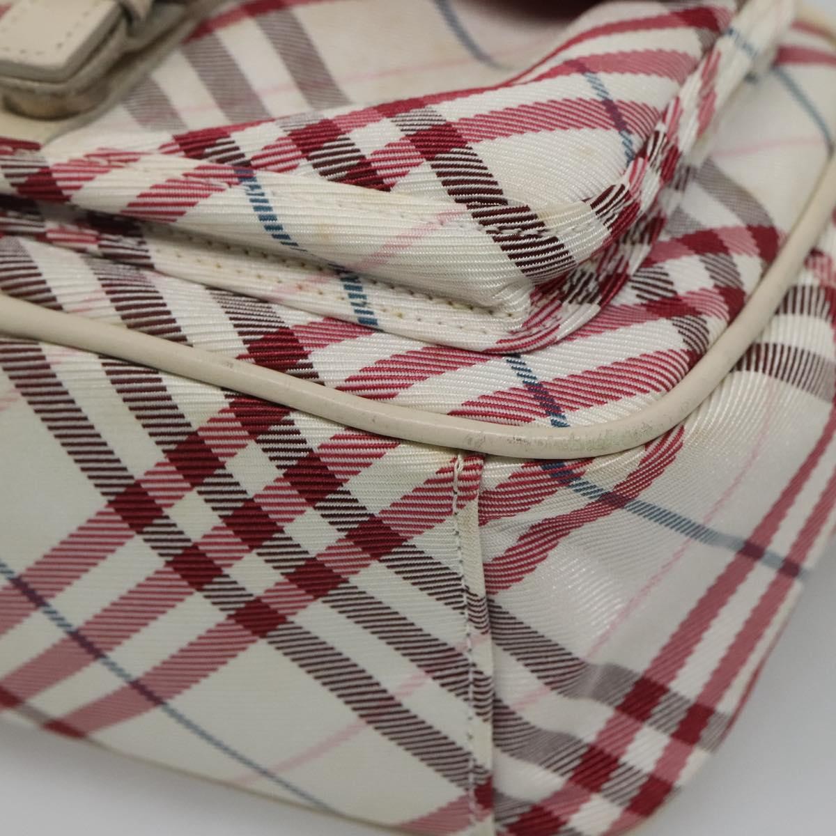 Burberry Nova Check Blue Label Nylon, RED, NYLON, Shoulder bag