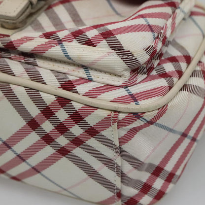 Burberry Nova Check Blue Label Nylon, RED, NYLON, Shoulder bag