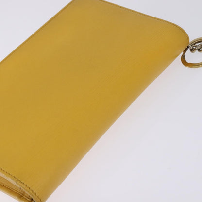 Gucci Betty Chain Wallet Leather, YELLOW, LEATHER, Clutche & pouche