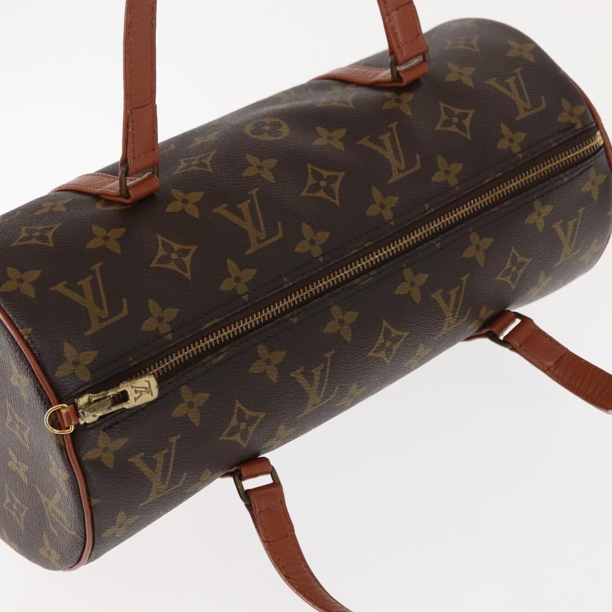 Louis Vuitton Papillon Handbag Monogram Canvas, BROWN, CANVAS, Handbag