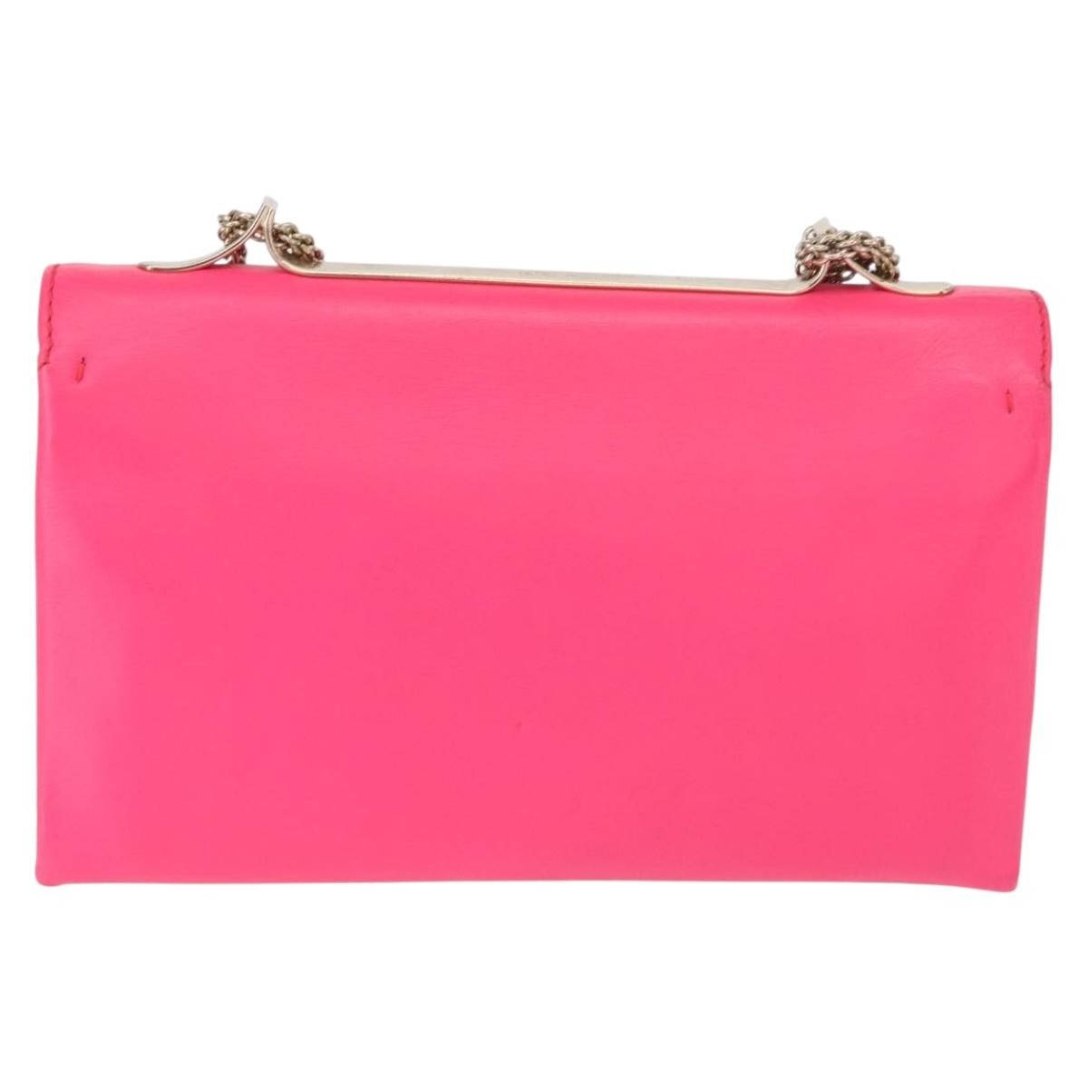 Valentino Garavani Va Va Voom Clutch Leather, Pink, Leather, Shoulder Bag