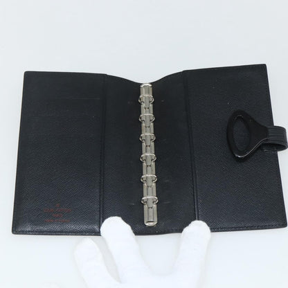 Louis Vuitton Agenda Cover Epi Leather, BLACK, LEATHER, Wallets