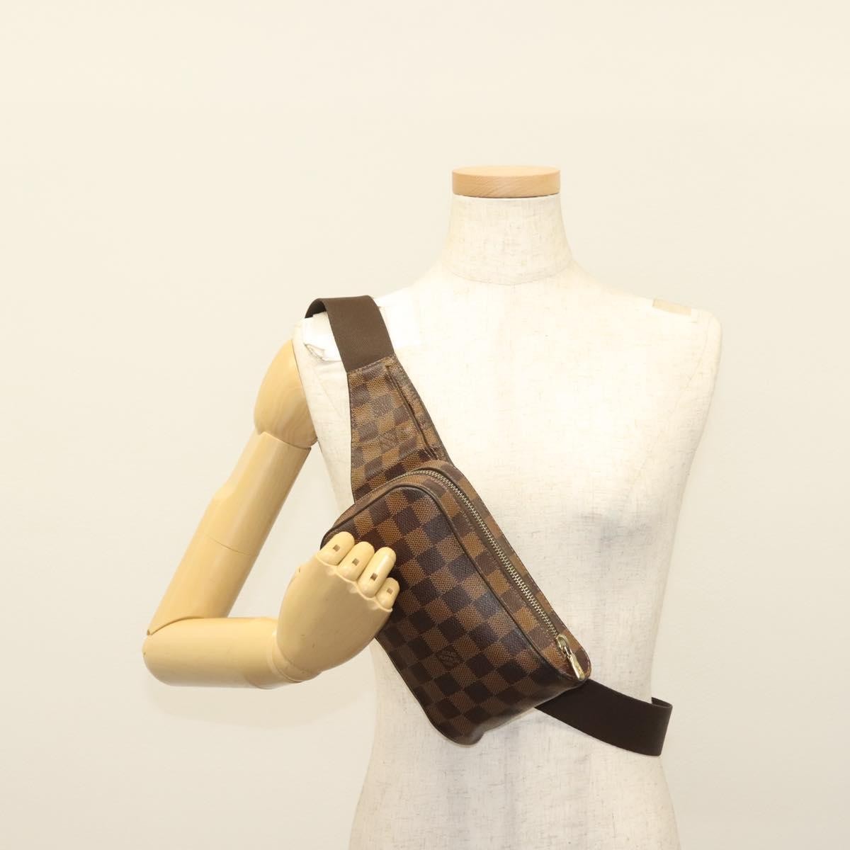 Louis Vuitton Geronimos Waist Bag Damier, BROWN, CANVAS, Shoulder bag