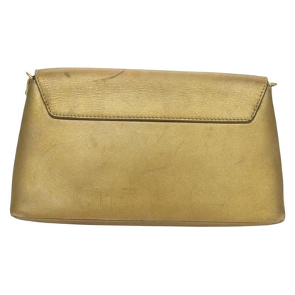 Louis Vuitton Love Note Chain Clutch Leather, GOLD, LEATHER, Clutche & pouche