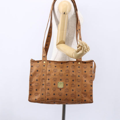 MCM Visetos Shoulder bag PVC, BROWN, CANVAS, Shoulder bag