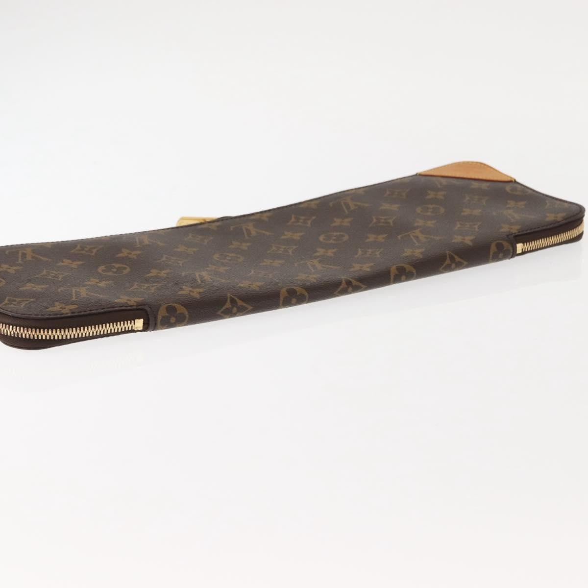 Louis Vuitton 5 Tie Case Monogram Canvas, BROWN, CANVAS, Clutche & pouche