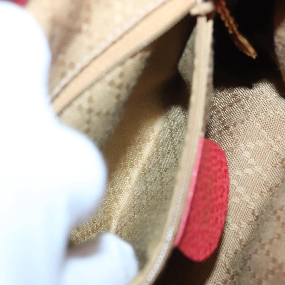 Gucci Vintage Bamboo Backpack Suede, RED, SUEDE, Backpack