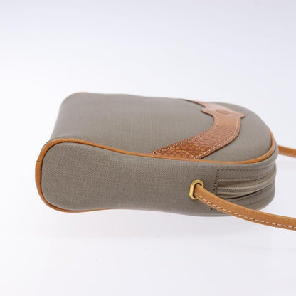Christian Dior CD Shoulder bag Leather, GRAY, LEATHER, Shoulder bag