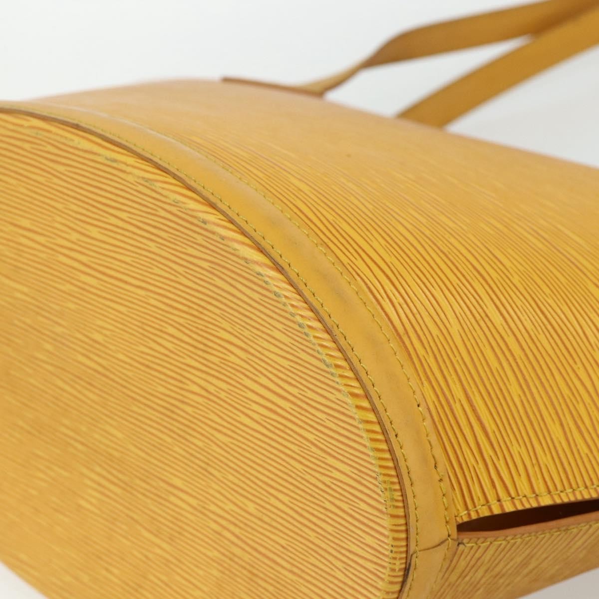 Louis Vuitton Saint Jacques Handbag Epi Leather, Yellow, Leather, Shoulder Bag