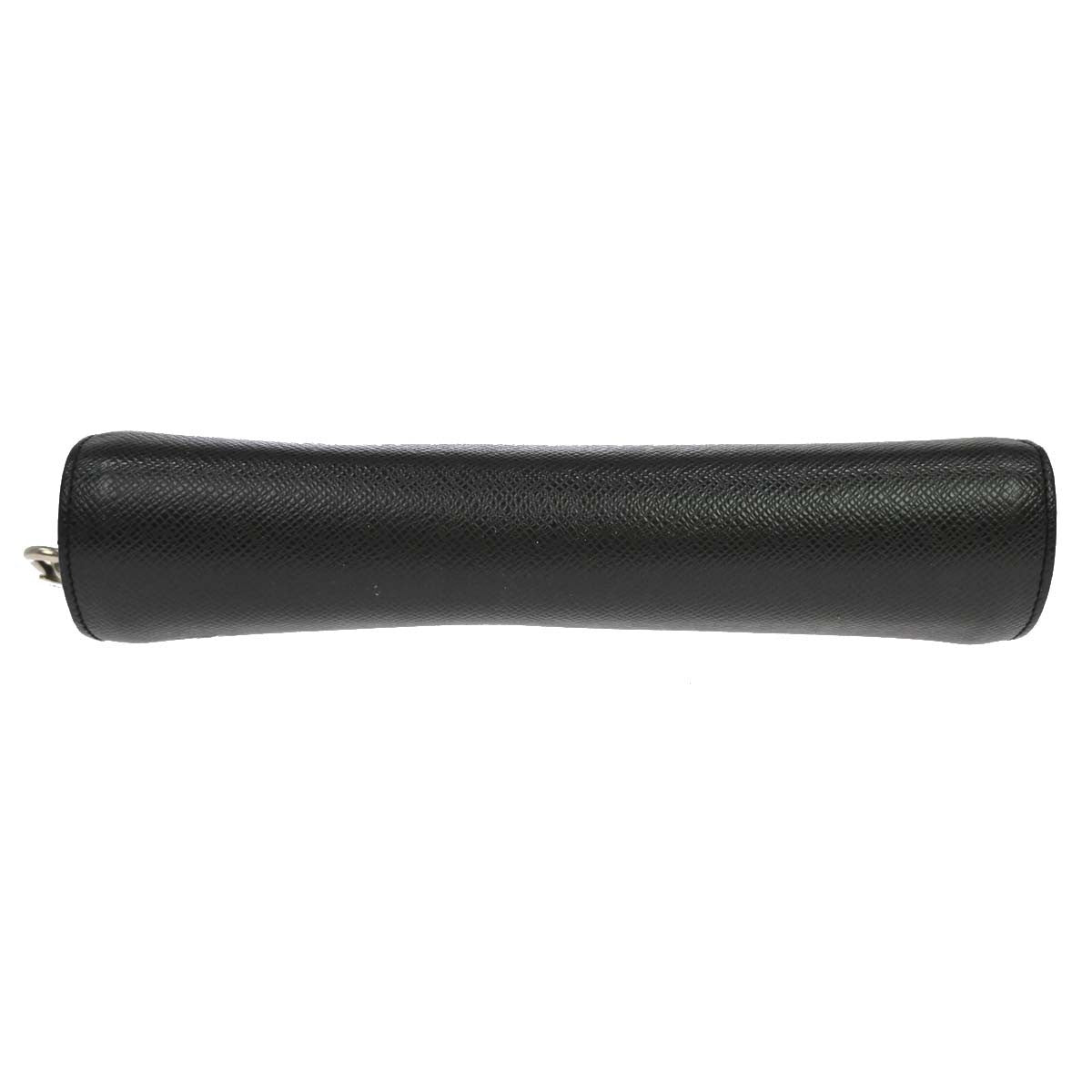 Louis Vuitton Pochette Baikal Clutch Taiga Leather, Black, Leather, Clutch