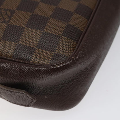 Louis Vuitton Trousse Toiletry Pouch Damier Canvas, BROWN, CANVAS, Toiletry Case