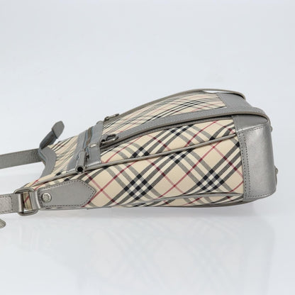 Burberry Nova check Shoulder bag Canvas and Leather, BEIGE, CANVAS, Shoulder bag