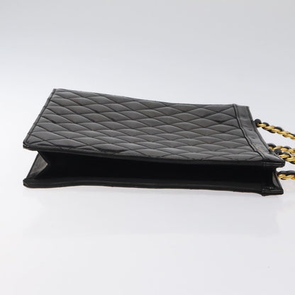 Chanel Vintage Chain Handle Tote Patent leather, BLACK, PATENT_LEATHER, Tote bag