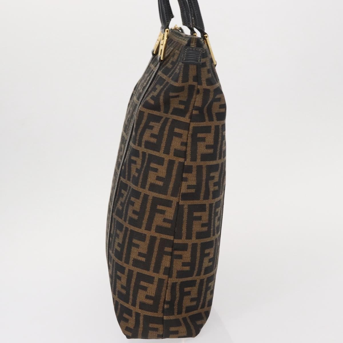 Fendi Zucca Tote bag Canvas, BLACK, CANVAS, Tote bag