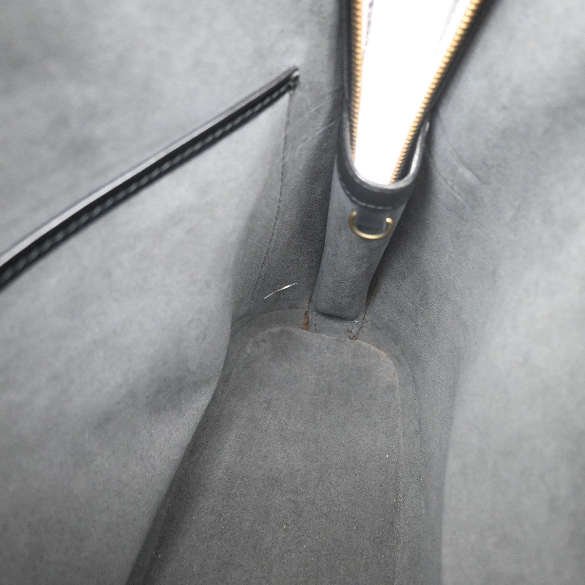 Louis Vuitton Lussac Handbag Epi Leather, BLACK, LEATHER, Shoulder bag