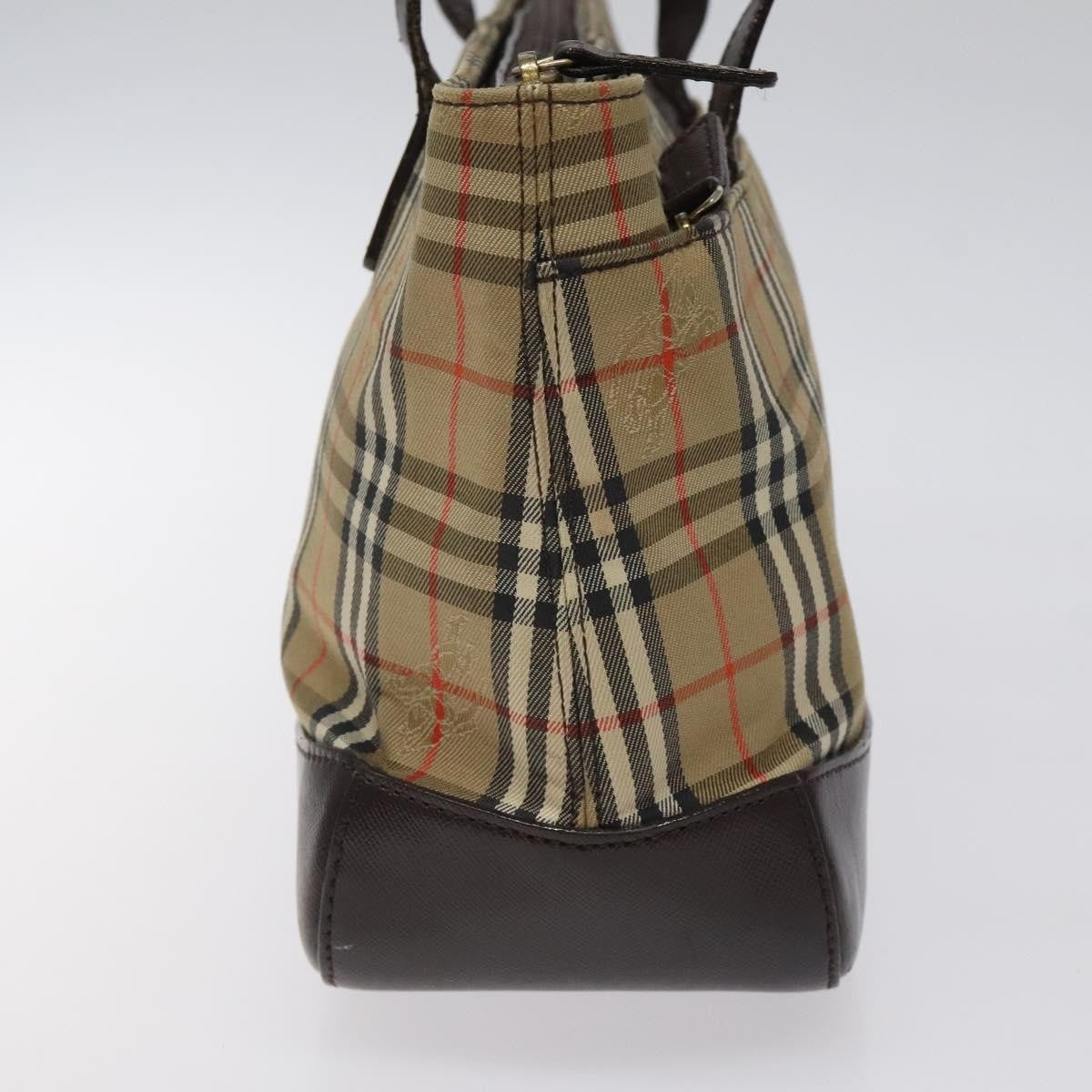Burberry Nova Check Handbag Nova Check Canvas and leather, BEIGE, CANVAS, Handbag