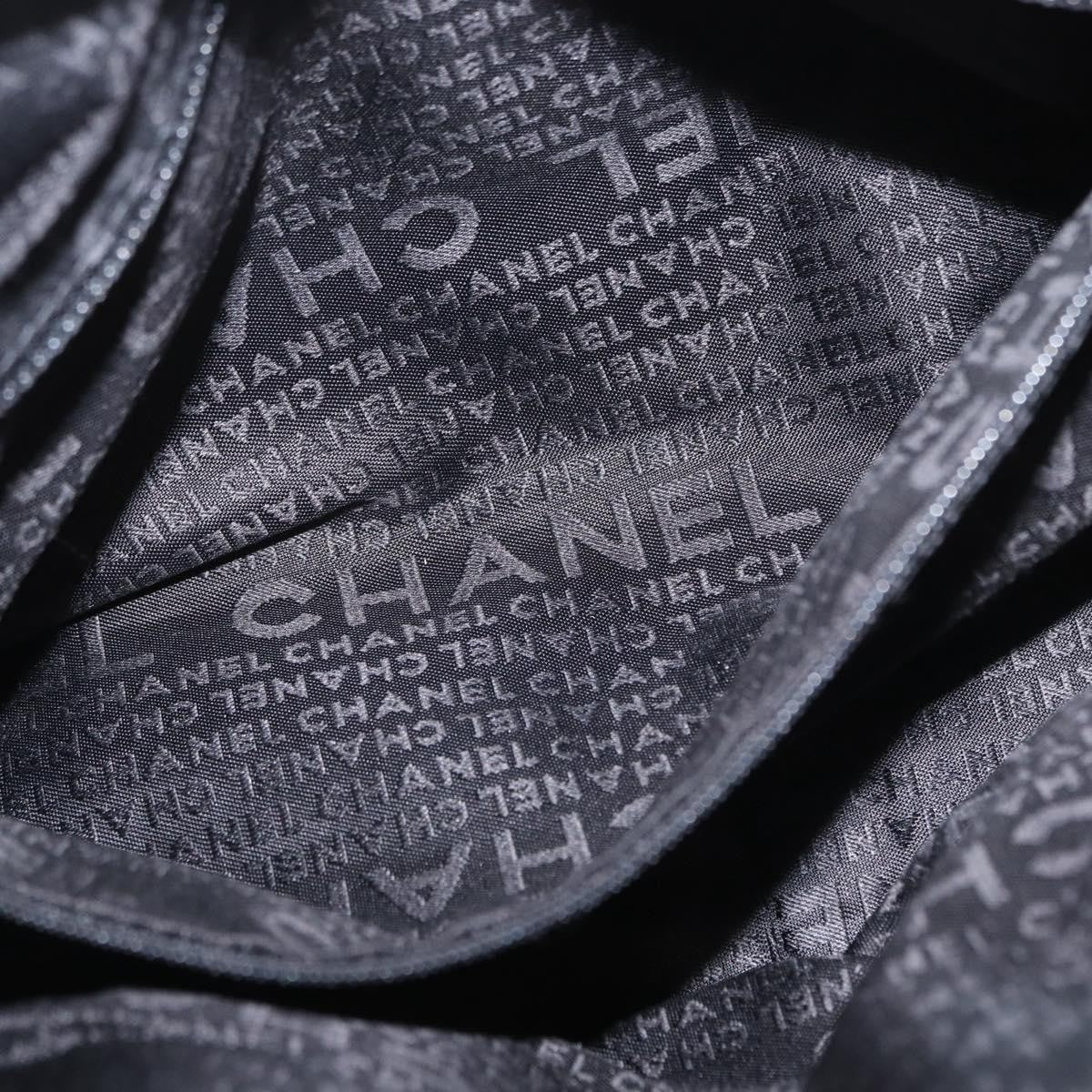 Chanel Square Stitch Boston Bag Quilted Nylon, BLACK, NYLON, Travel bag